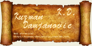 Kuzman Damjanović vizit kartica